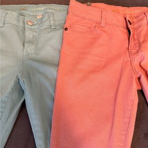 LC skinny straight colored jeans